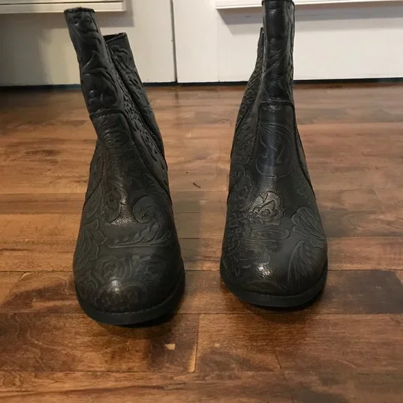 Sterling River Black/Grey Ankle Boots for Women - Picture 3 of 8